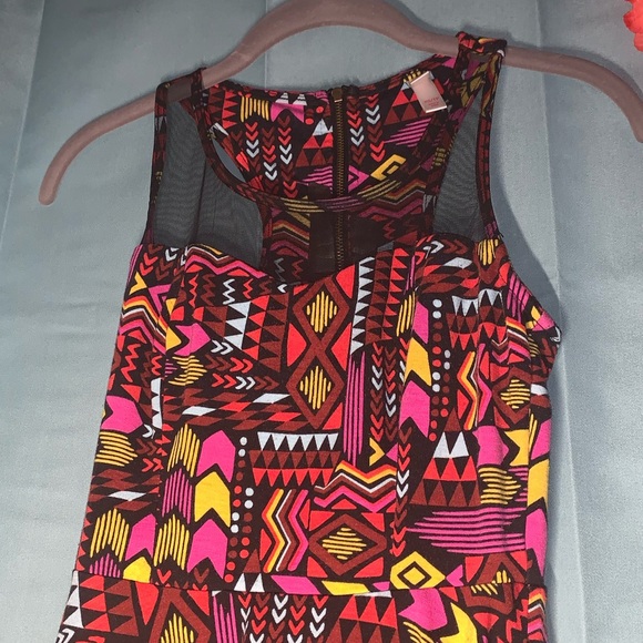 3/15🔥Aztec sheer neck dress - Picture 7 of 12